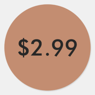 Preisschild Runder Aufkleber