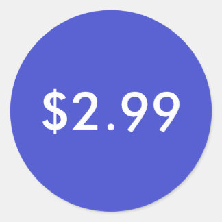 Preisschild Runder Aufkleber