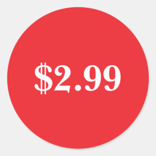 Preisschild Runder Aufkleber