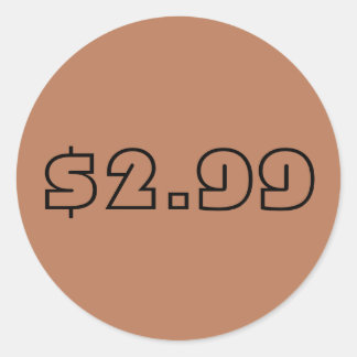 Preisschild Runder Aufkleber