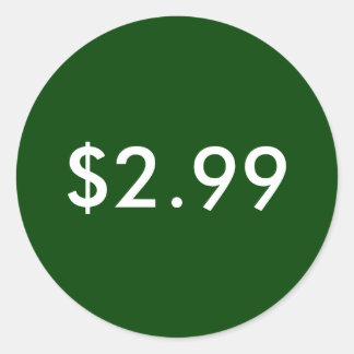 Preisschild Runder Aufkleber