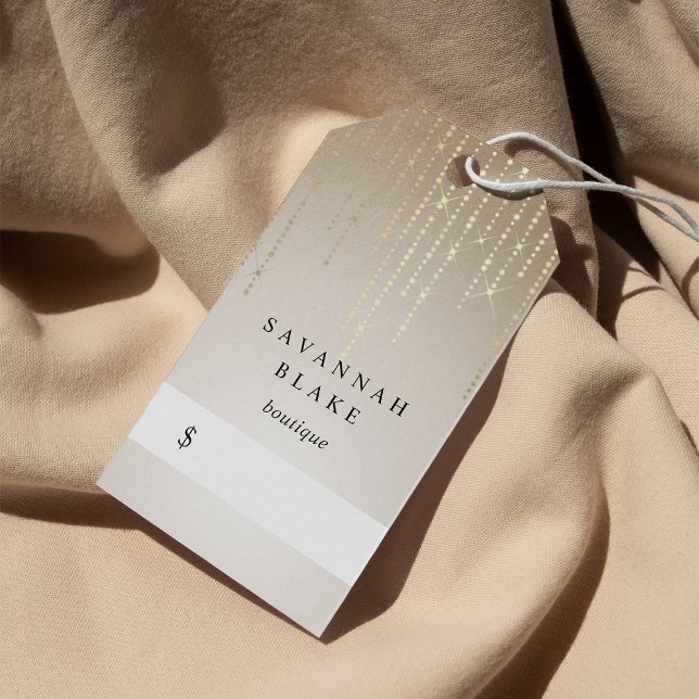 Preisschilder für Golden Rain String Lights Boutiq Geschenkanhänger (Von Creator hochgeladen)