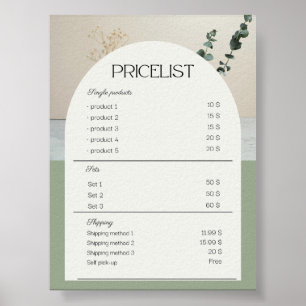 Preisstichprobe Poster