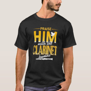 Preist Ihn Mit Klarinetten-Hymnen Cool Retro Gesch T-Shirt