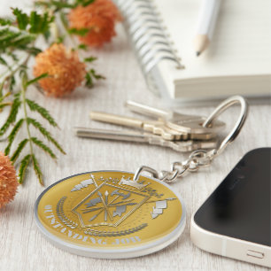 Preisträger Gold Silber Auszeichnung Personalisier Schlüsselanhänger