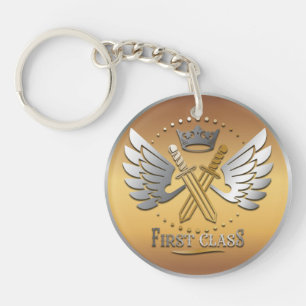 Preisträger Gold Silber Auszeichnung Personalisier Schlüsselanhänger