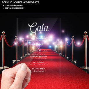 Preisverleihung für die Acrylic Clear Corporate Ga Acryleinladungen