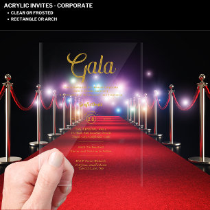 Preisverleihung für die Acrylic Clear Corporate Ga Acryleinladungen