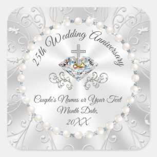 Preiswerte Aufkleber zum 25. Jubiläum für Gastgesc