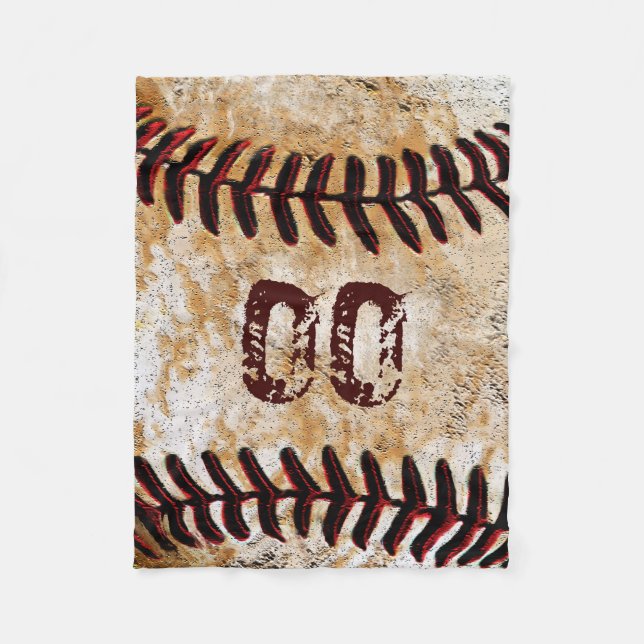Preiswerte personalisierte Baseball-Flanelldecken Fleecedecke (Vorderseite)