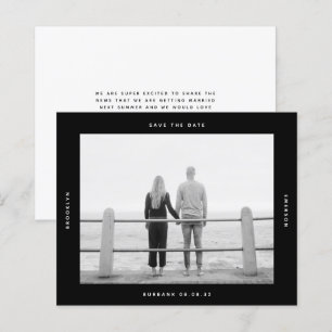 PREISWERTES Hochzeits-Foto Save The Date Karte