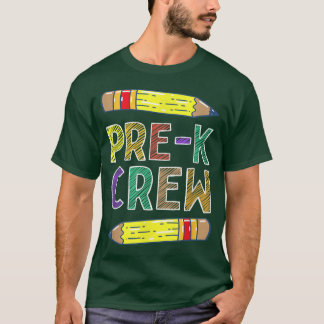 PreK Crew Funny PreK Teachers Back To School  T-Shirt