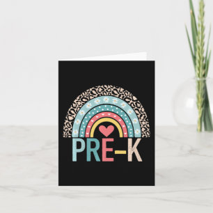 Prek Rainbow Back to School Teacher Student Boys G Karte