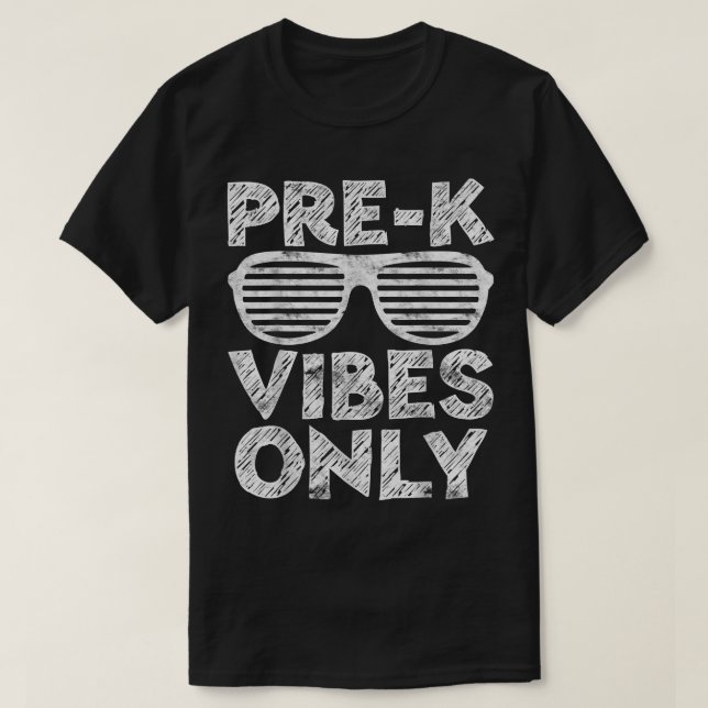 PreK Vibes nur lustig zurück zur Schule  T-Shirt (Design vorne)