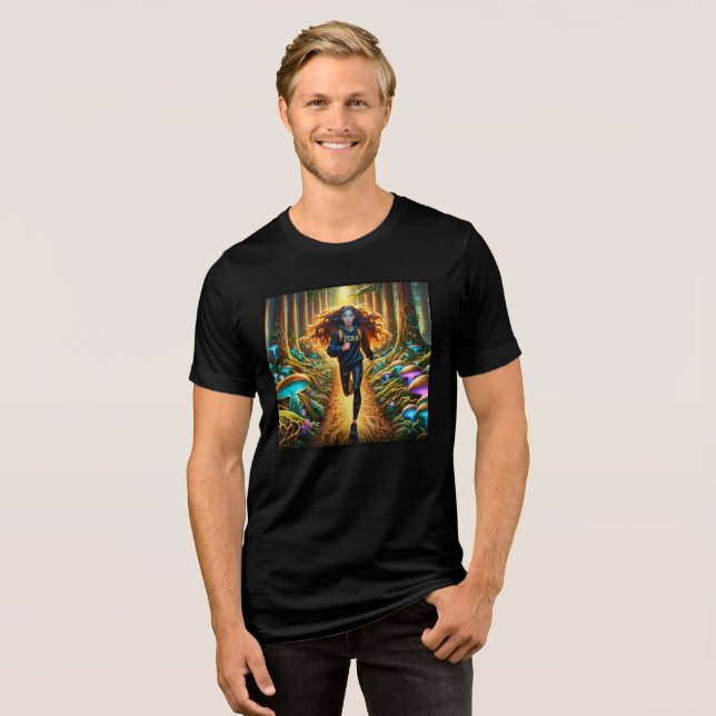 Preligion - Pilz-Logo Tri-Blend Shirt (Vorderseite voll)