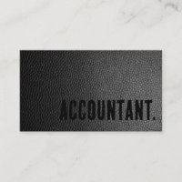 Premier Black Imitats Leather Accountant