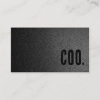 Premier Black Imitats Leather COO