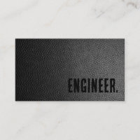 Premier Black Imitats Leather Engineer