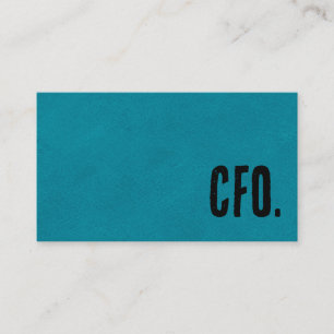Premier Blue Kunstleder CFO Visitenkarte