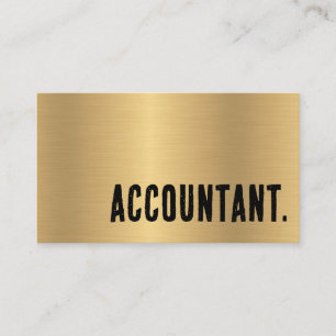 Premier Imitats Gold Accountant Visitenkarte