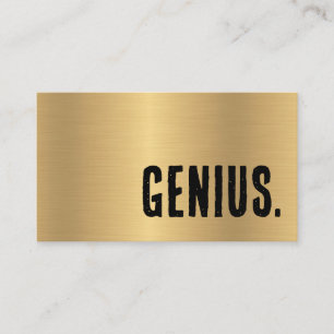 Premier Imitats Gold Genius Visitenkarte
