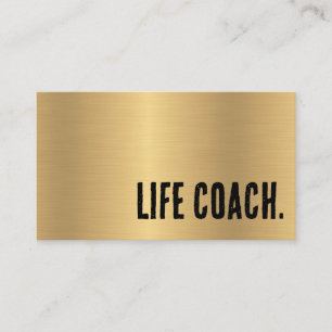 Premier Imitats Gold Life Coach Visitenkarte