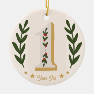 Premier Noël 1 an Keramik Ornament