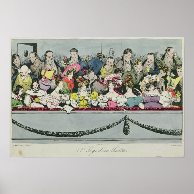 Premiere Loge d'un theater Poster (Vorne)