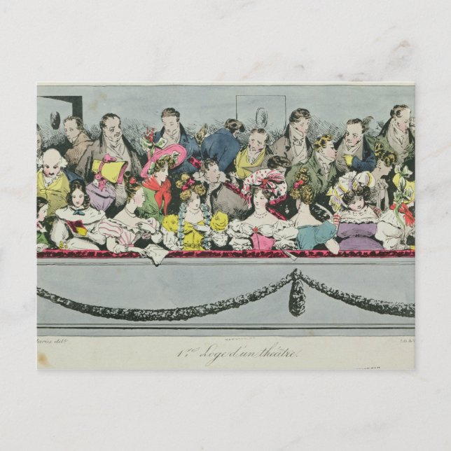 Premiere Loge d'un theater Postkarte (Vorderseite)