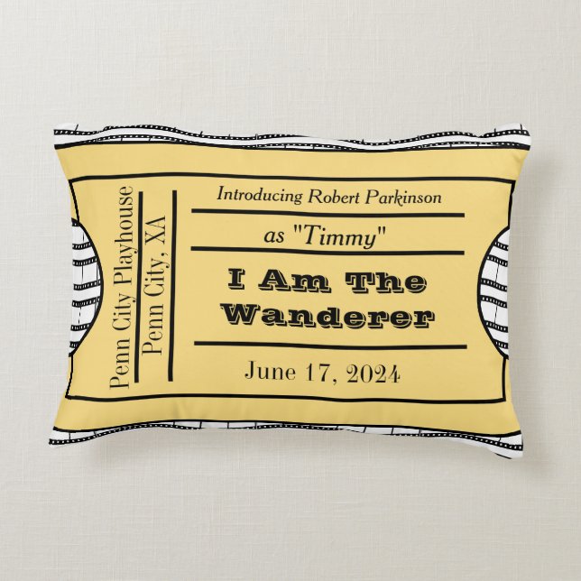 Premiere-Premier Ticket Dekokissen (Rückseite)