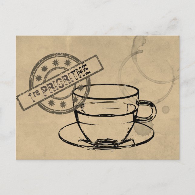 Première Priorithé Postkarte (Vorderseite)