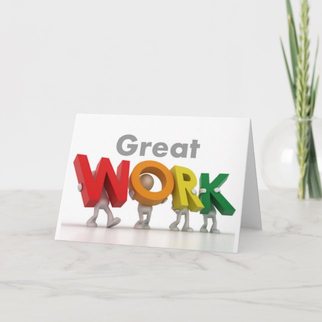 Premiere Serie - großartige Arbeitskarte Karte (Vorderseite)