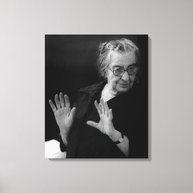 Premierminister Golda Meir Leinwanddruck (Vorderseite)