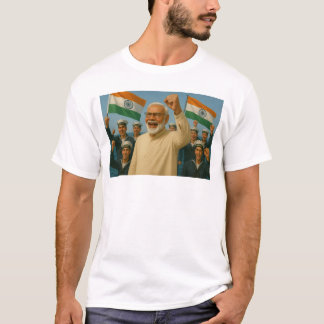 Premierminister Salutes Indische Marine T-Shirt