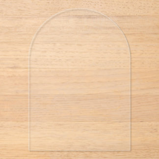 Premium Arch Clear Akryllische Hochzeitseinladung Acryleinladungen