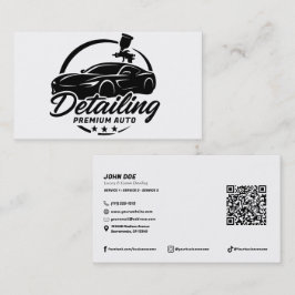 Premium Auto Detection Auto Body Shop Modern Visitenkarte