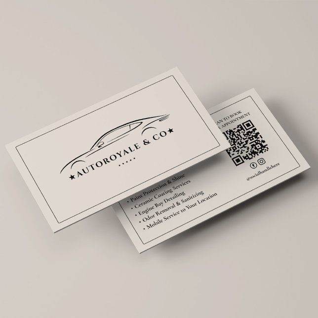 Premium-Autodetailing-Autowäsche Sand  Visitenkarte (Premium Auto Detailing Car Wash Sand Business Card
)