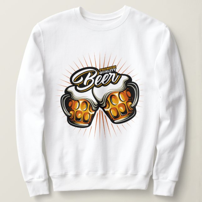 Premium-Bier Sweatshirt (Design vorne)