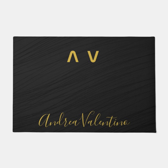 Premium Black Doormats Fußmatte (Vorderseite)