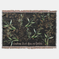 Premium Black Gold Botanical Eukalyptus Greenery