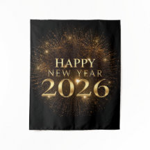 premium black gold happy new year party backdrop