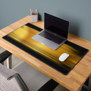 Premium Black Gold Tech-Stil Schreibtischunterlage