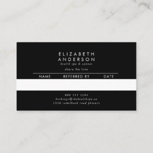 Premium Black Onyx Pampas Grass Floral Ultra Empfehlungskarte