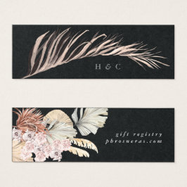 Premium Black Pampas Grass Floral Dschungel Hochze