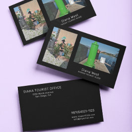 Premium Black Paper Foto Business Card Visitenkarte