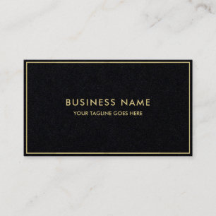 Premium Black Template Luxus Elegant Modernes Gold Visitenkarte