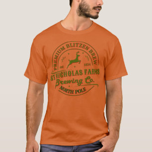 Premium Blitzen Brew St Nicholas Farms Brew Co T-Shirt