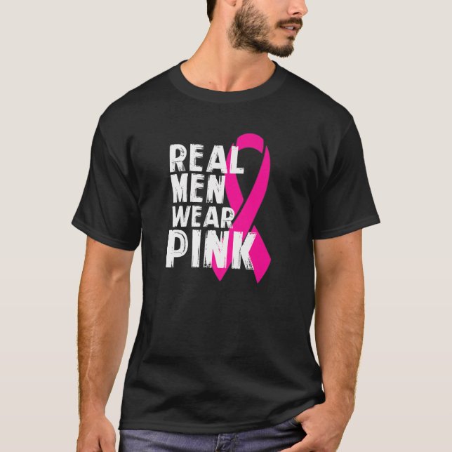 PREMIUM Breast Cancer Awareness Tshirt Real Men We (Vorderseite)