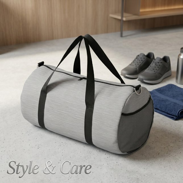 Premium-Bürstsilber-Metalltextur Klassiker Duffle Bag (Premium Brushed Silver Metal Texture Classic Duffle Bag)