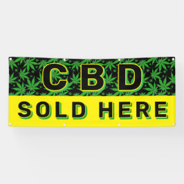 Premium CBD Öl verkauft hier Werbung Banner